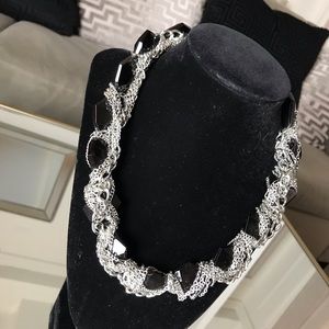 Black & Silver Chunky Necklace